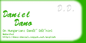 daniel dano business card